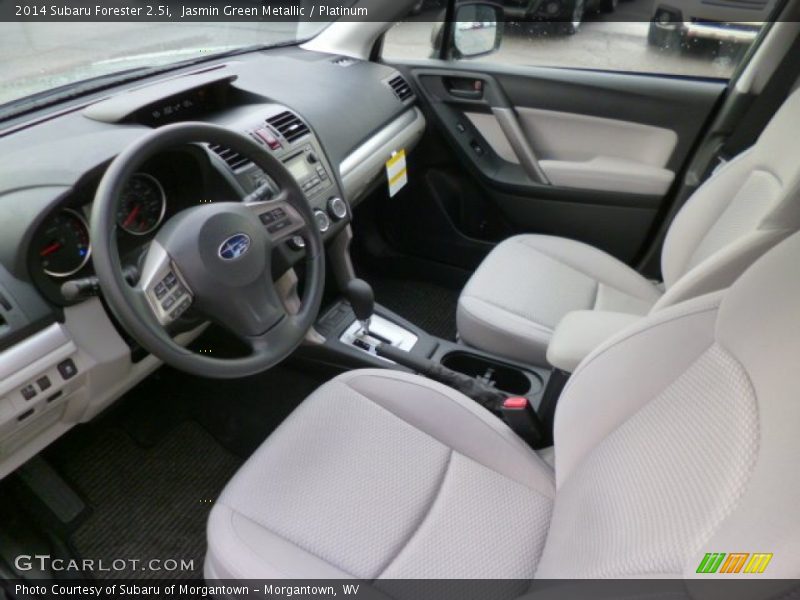 Jasmin Green Metallic / Platinum 2014 Subaru Forester 2.5i