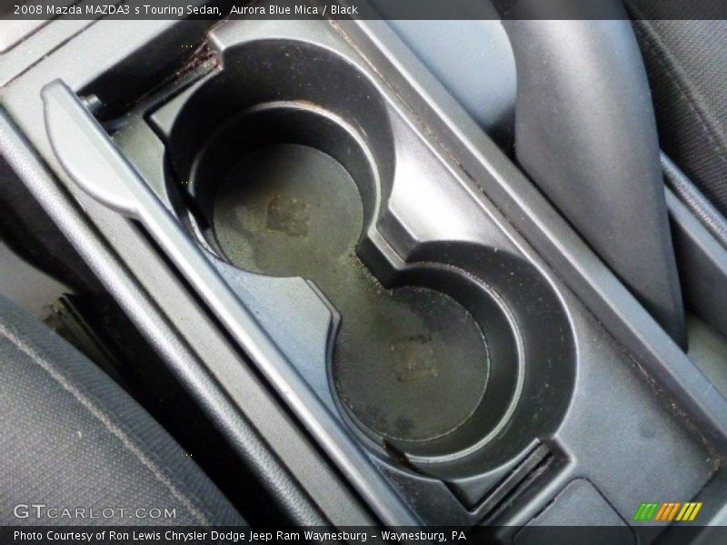 Aurora Blue Mica / Black 2008 Mazda MAZDA3 s Touring Sedan