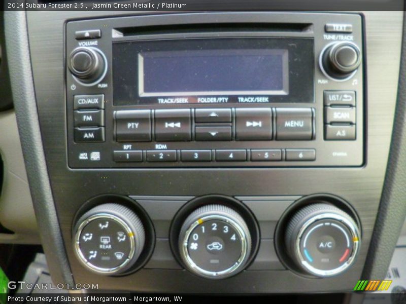 Jasmin Green Metallic / Platinum 2014 Subaru Forester 2.5i