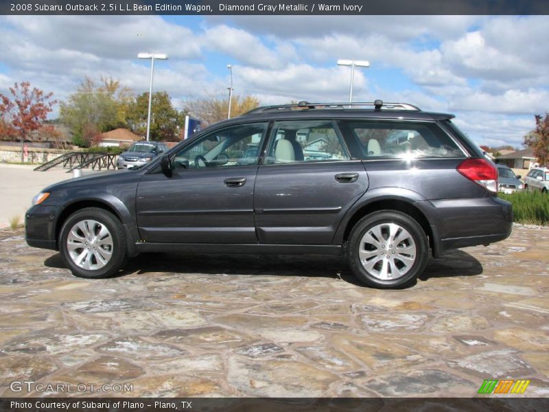 Diamond Gray Metallic / Warm Ivory 2008 Subaru Outback 2.5i L.L.Bean Edition Wagon