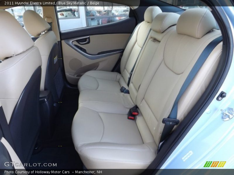 Blue Sky Metallic / Beige 2011 Hyundai Elantra Limited