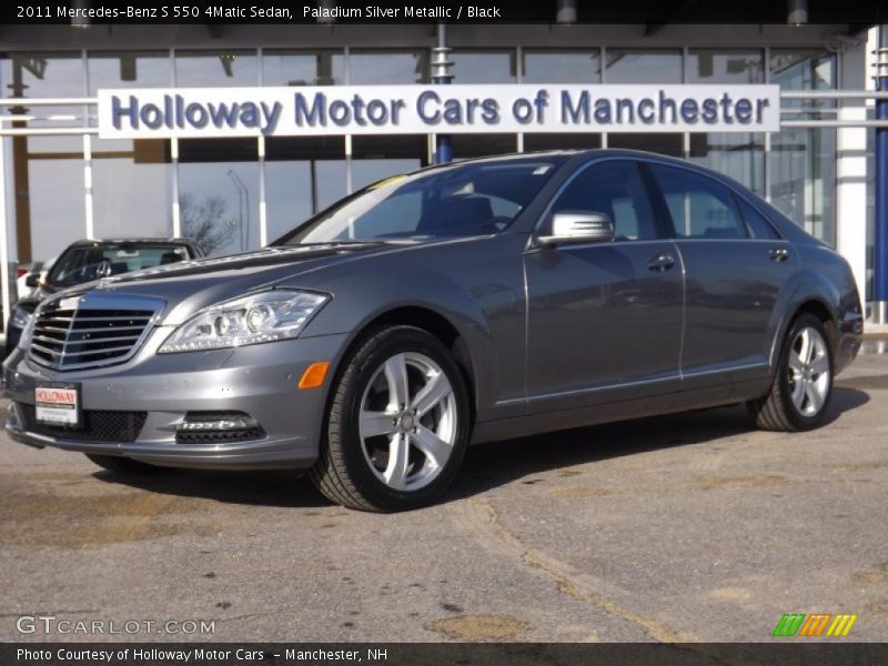 Paladium Silver Metallic / Black 2011 Mercedes-Benz S 550 4Matic Sedan