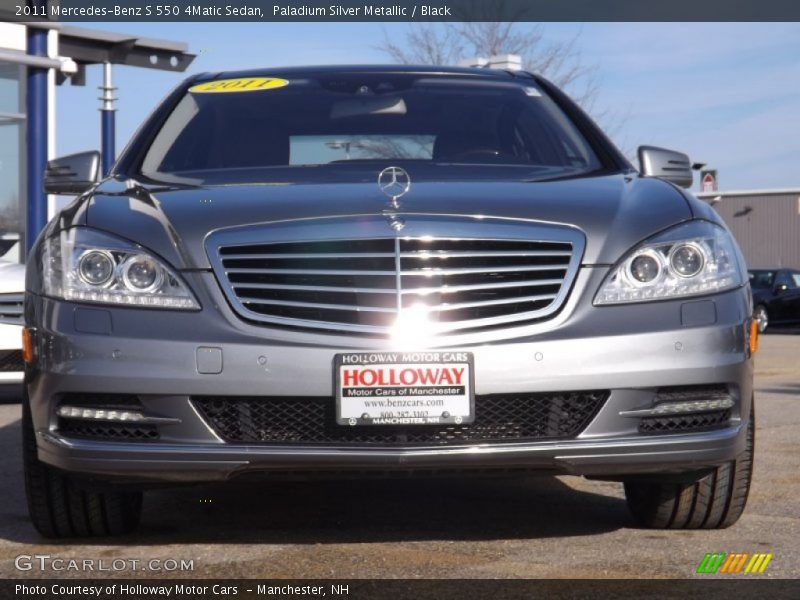 Paladium Silver Metallic / Black 2011 Mercedes-Benz S 550 4Matic Sedan