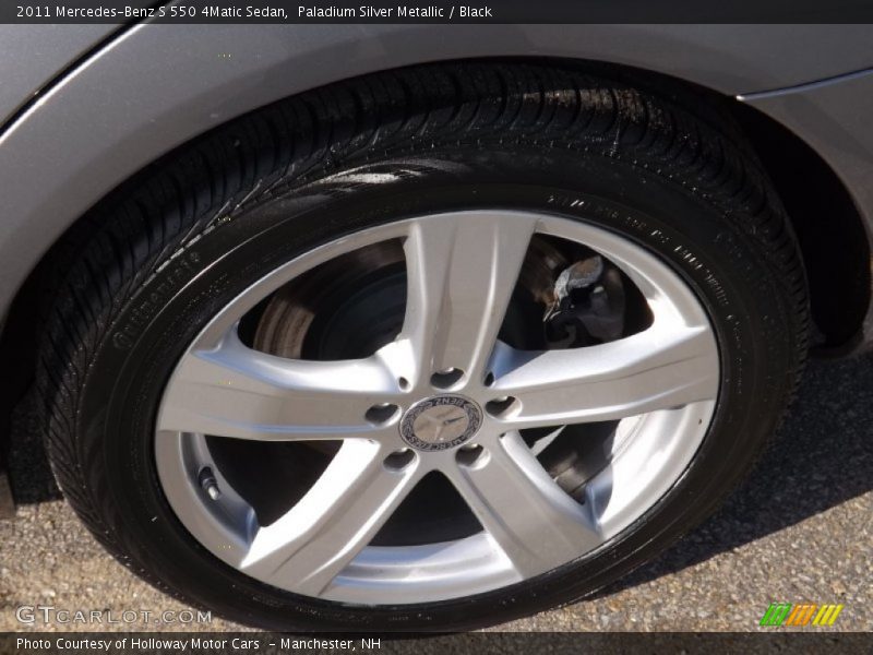 Paladium Silver Metallic / Black 2011 Mercedes-Benz S 550 4Matic Sedan