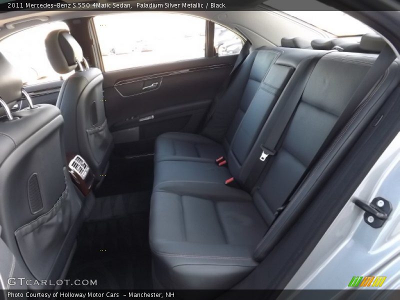 Paladium Silver Metallic / Black 2011 Mercedes-Benz S 550 4Matic Sedan