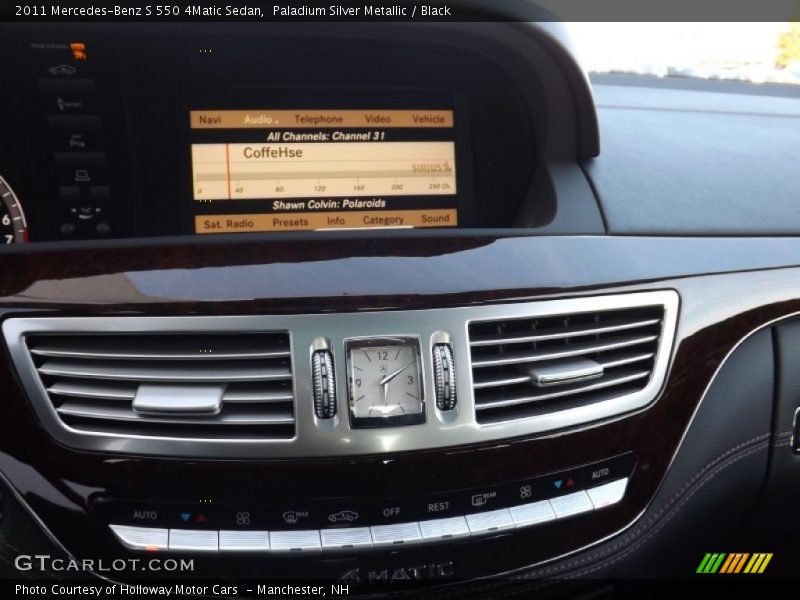 Paladium Silver Metallic / Black 2011 Mercedes-Benz S 550 4Matic Sedan