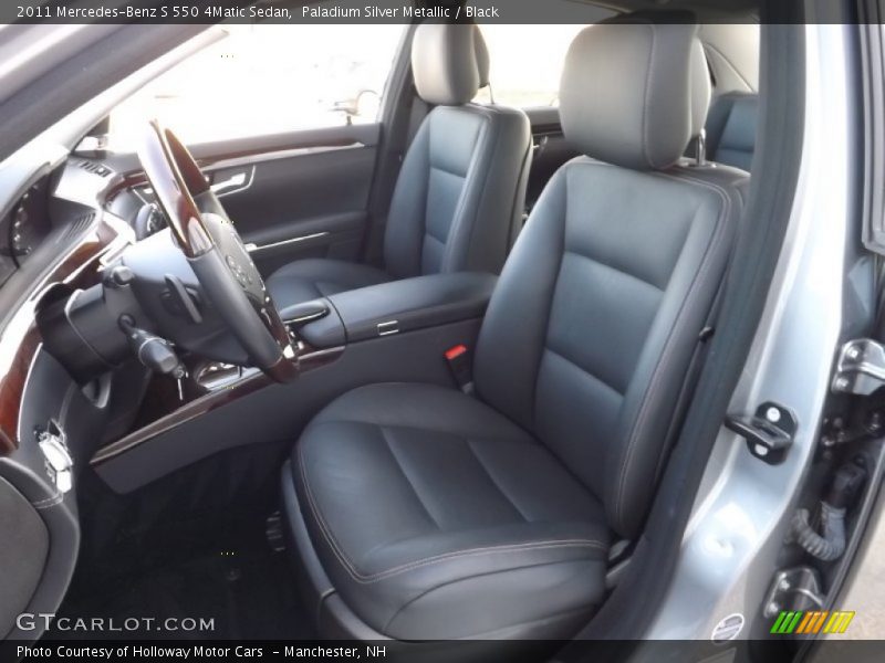 Paladium Silver Metallic / Black 2011 Mercedes-Benz S 550 4Matic Sedan