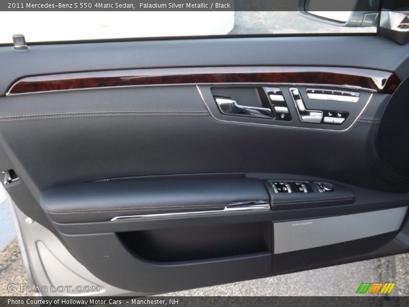 Paladium Silver Metallic / Black 2011 Mercedes-Benz S 550 4Matic Sedan