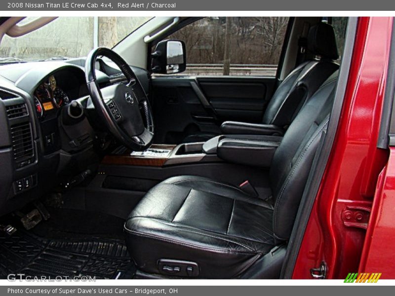 Red Alert / Charcoal 2008 Nissan Titan LE Crew Cab 4x4