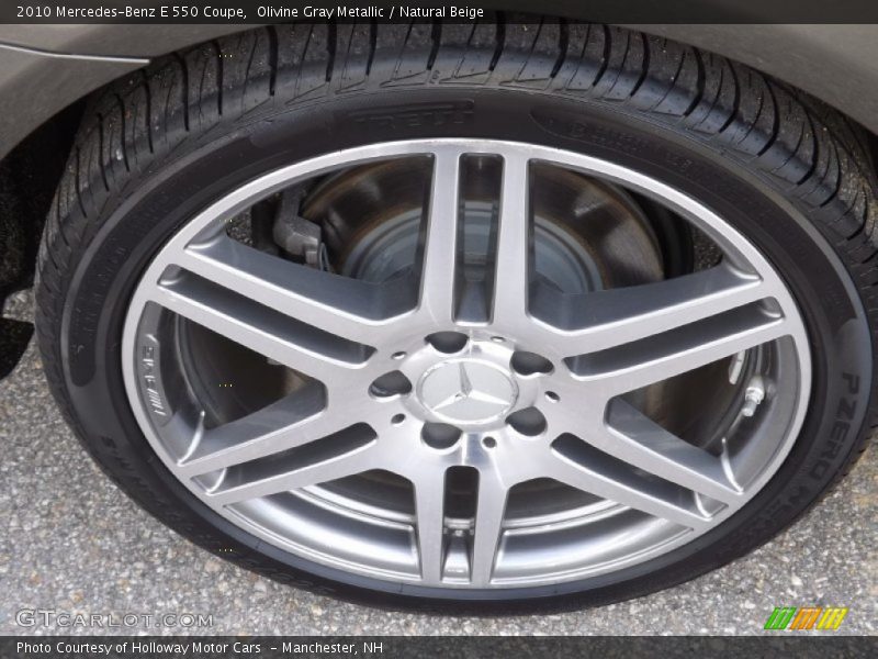 Olivine Gray Metallic / Natural Beige 2010 Mercedes-Benz E 550 Coupe