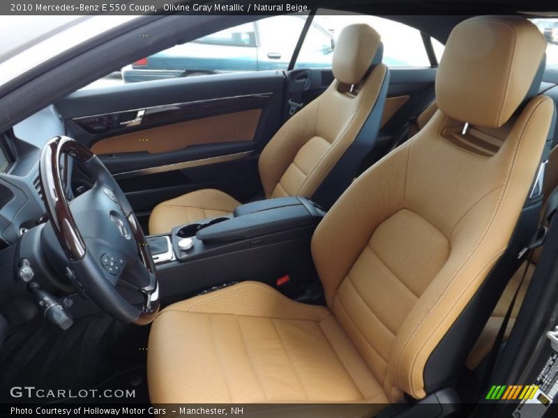 Olivine Gray Metallic / Natural Beige 2010 Mercedes-Benz E 550 Coupe