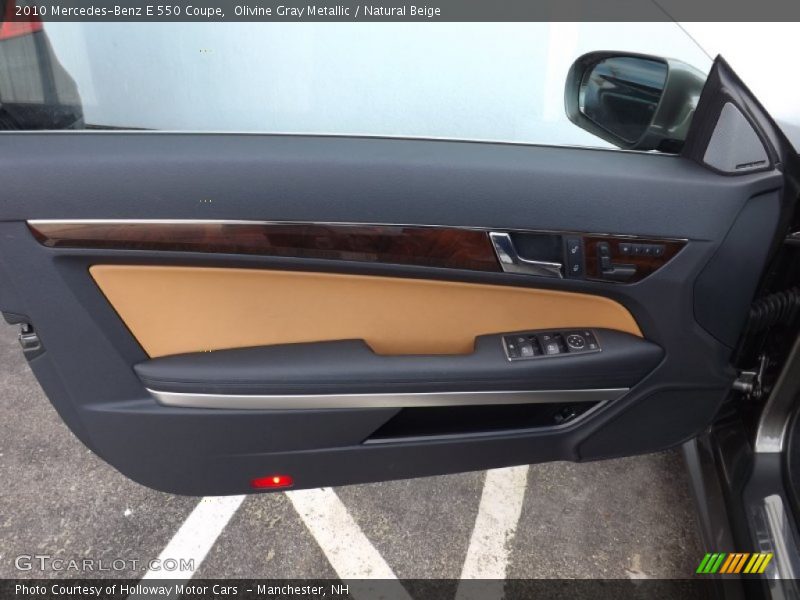 Olivine Gray Metallic / Natural Beige 2010 Mercedes-Benz E 550 Coupe