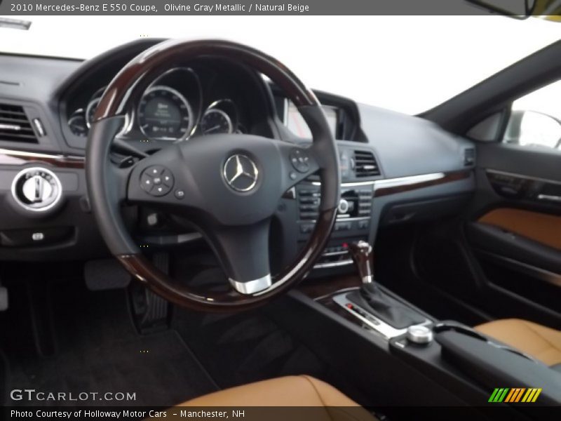 Olivine Gray Metallic / Natural Beige 2010 Mercedes-Benz E 550 Coupe
