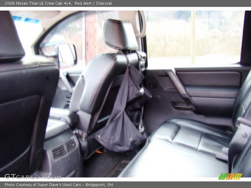 Red Alert / Charcoal 2008 Nissan Titan LE Crew Cab 4x4