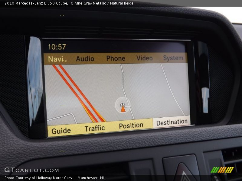 Olivine Gray Metallic / Natural Beige 2010 Mercedes-Benz E 550 Coupe