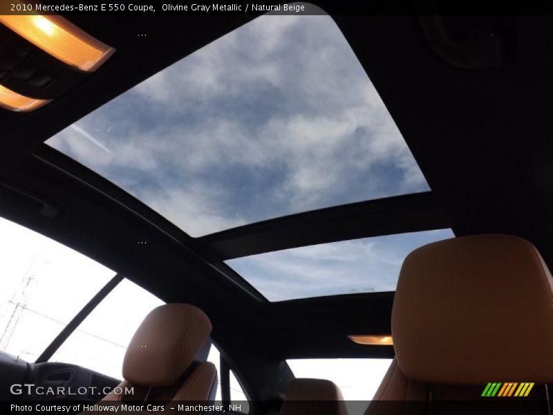 Olivine Gray Metallic / Natural Beige 2010 Mercedes-Benz E 550 Coupe