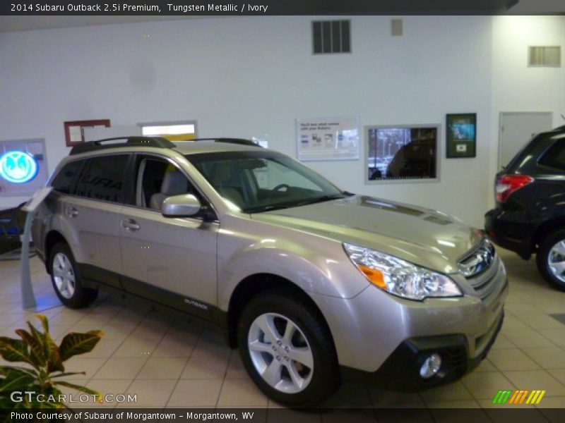 Tungsten Metallic / Ivory 2014 Subaru Outback 2.5i Premium