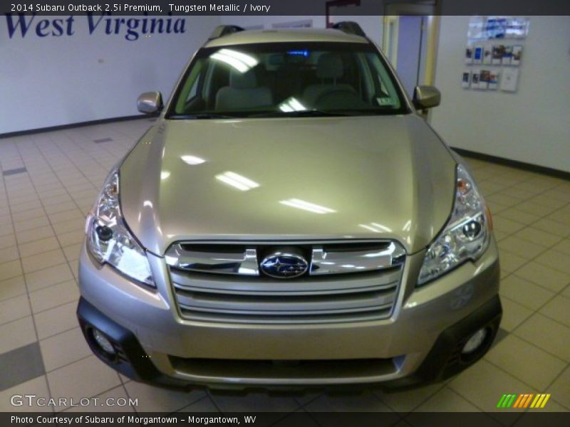 Tungsten Metallic / Ivory 2014 Subaru Outback 2.5i Premium