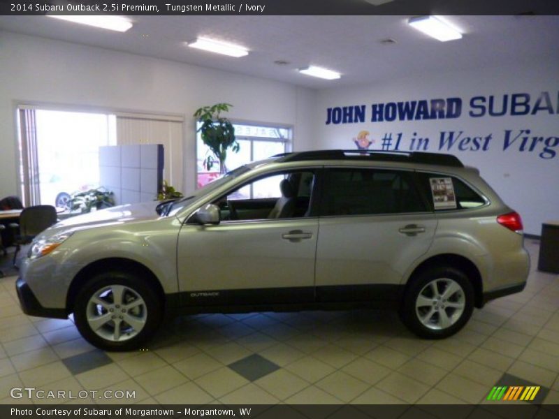 Tungsten Metallic / Ivory 2014 Subaru Outback 2.5i Premium