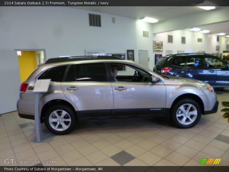 Tungsten Metallic / Ivory 2014 Subaru Outback 2.5i Premium