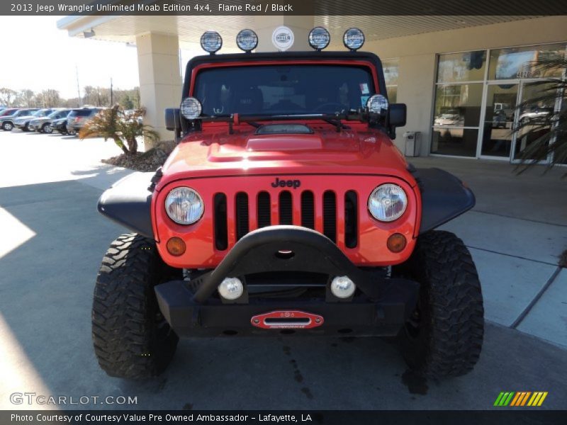 Flame Red / Black 2013 Jeep Wrangler Unlimited Moab Edition 4x4