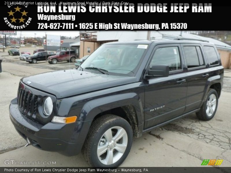 Maximum Steel Metallic / Dark Slate Gray 2014 Jeep Patriot Latitude 4x4