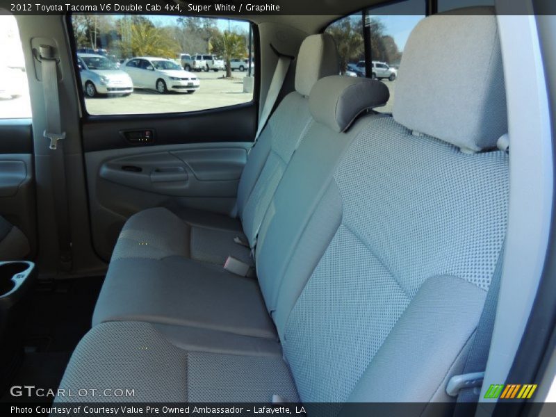 Super White / Graphite 2012 Toyota Tacoma V6 Double Cab 4x4