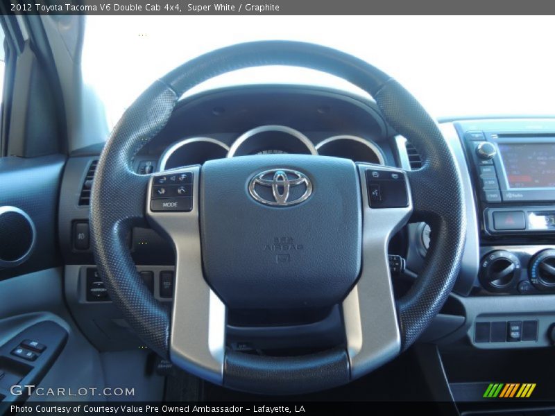 Super White / Graphite 2012 Toyota Tacoma V6 Double Cab 4x4