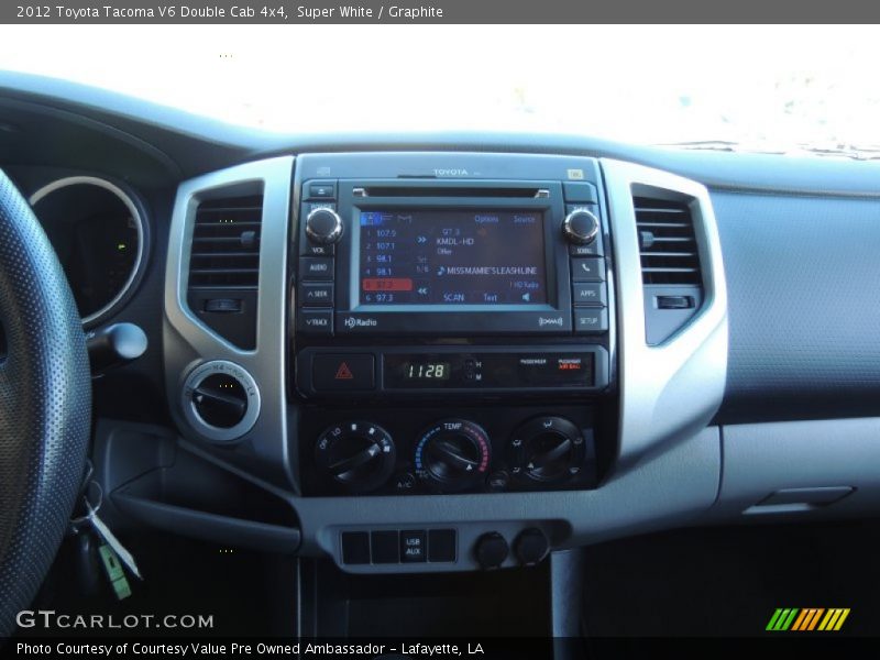 Super White / Graphite 2012 Toyota Tacoma V6 Double Cab 4x4