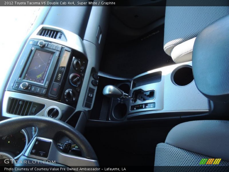 Super White / Graphite 2012 Toyota Tacoma V6 Double Cab 4x4