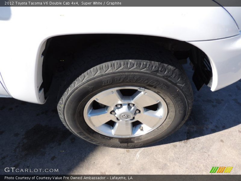 Super White / Graphite 2012 Toyota Tacoma V6 Double Cab 4x4