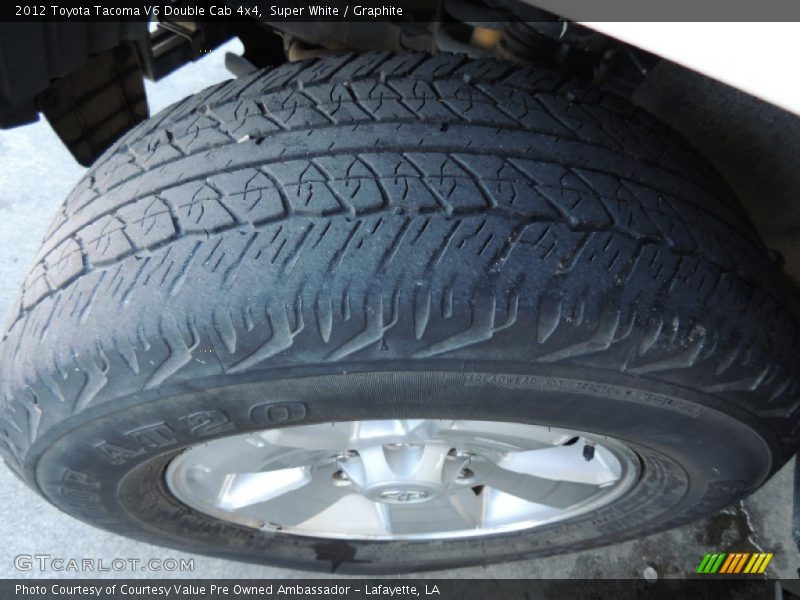 Super White / Graphite 2012 Toyota Tacoma V6 Double Cab 4x4