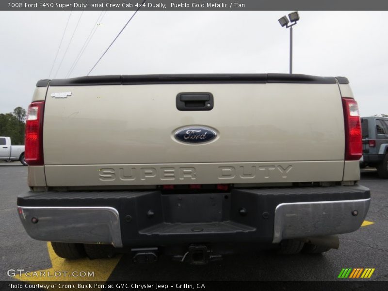 Pueblo Gold Metallic / Tan 2008 Ford F450 Super Duty Lariat Crew Cab 4x4 Dually