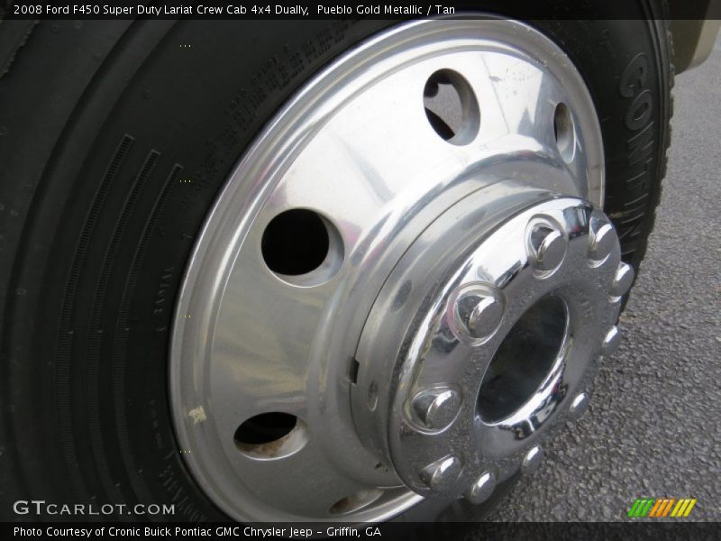 Pueblo Gold Metallic / Tan 2008 Ford F450 Super Duty Lariat Crew Cab 4x4 Dually