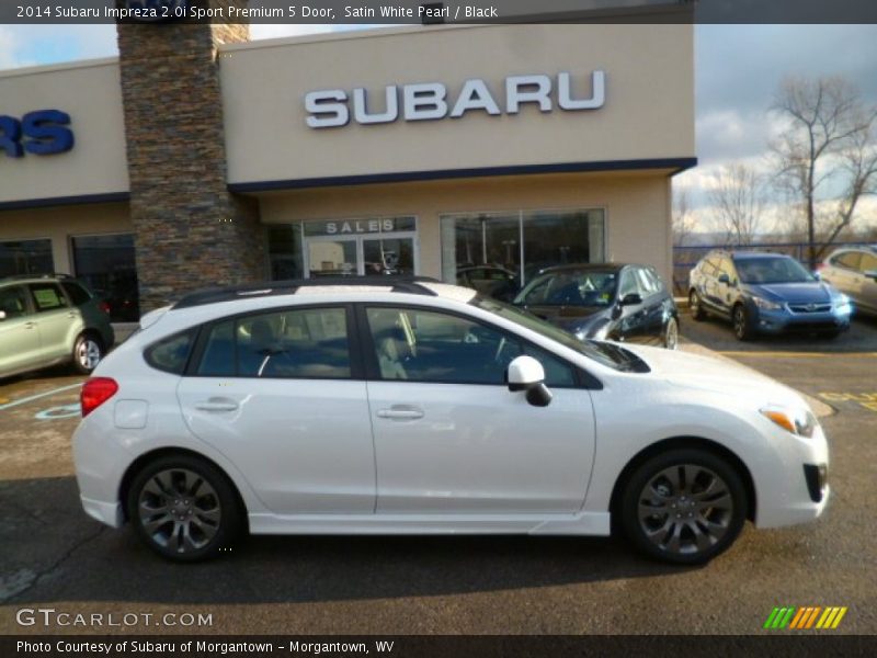 Satin White Pearl / Black 2014 Subaru Impreza 2.0i Sport Premium 5 Door