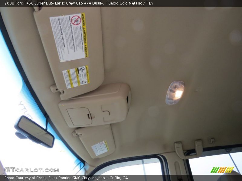Pueblo Gold Metallic / Tan 2008 Ford F450 Super Duty Lariat Crew Cab 4x4 Dually