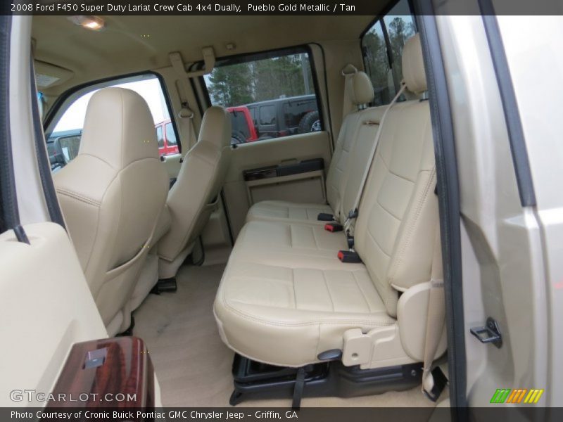 Pueblo Gold Metallic / Tan 2008 Ford F450 Super Duty Lariat Crew Cab 4x4 Dually