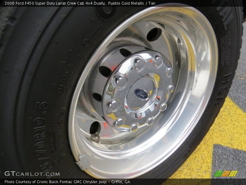 Pueblo Gold Metallic / Tan 2008 Ford F450 Super Duty Lariat Crew Cab 4x4 Dually