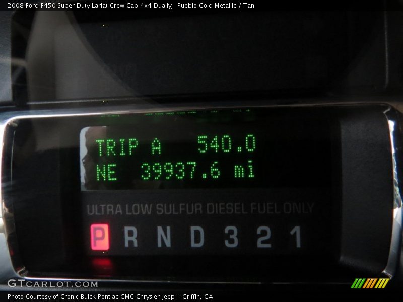 Pueblo Gold Metallic / Tan 2008 Ford F450 Super Duty Lariat Crew Cab 4x4 Dually