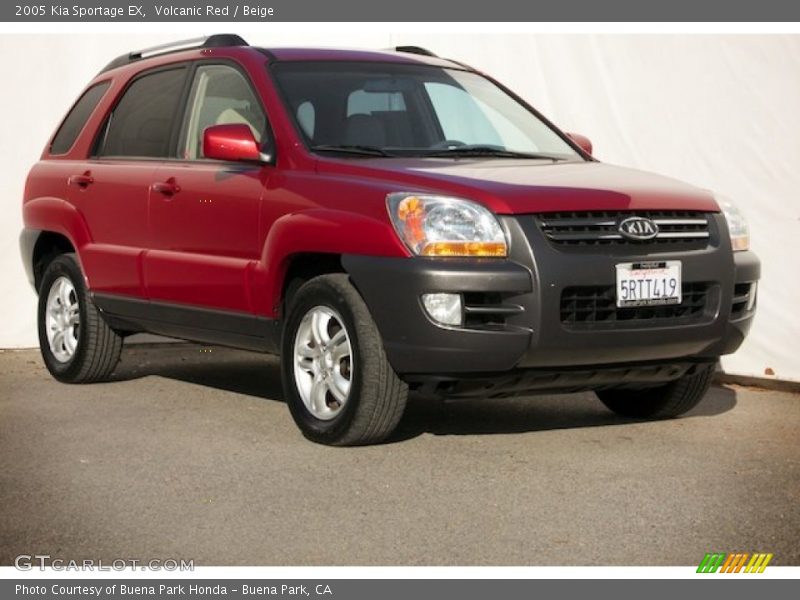 Volcanic Red / Beige 2005 Kia Sportage EX