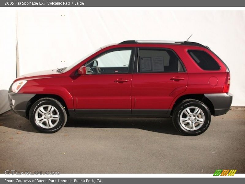 Volcanic Red / Beige 2005 Kia Sportage EX