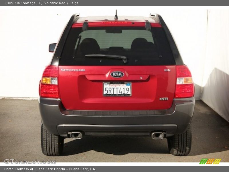 Volcanic Red / Beige 2005 Kia Sportage EX
