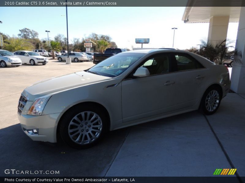 Vanilla Latte / Cashmere/Cocoa 2010 Cadillac CTS 3.6 Sedan