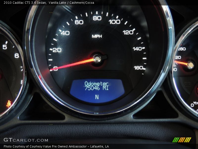 Vanilla Latte / Cashmere/Cocoa 2010 Cadillac CTS 3.6 Sedan