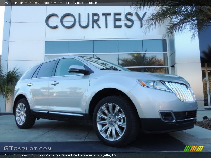 Ingot Silver Metallic / Charcoal Black 2014 Lincoln MKX FWD