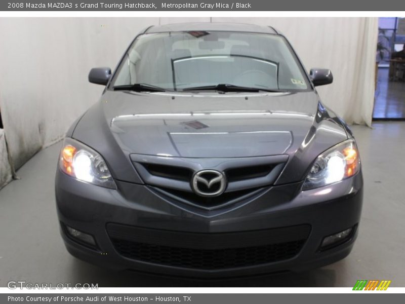 Metropolitan Gray Mica / Black 2008 Mazda MAZDA3 s Grand Touring Hatchback