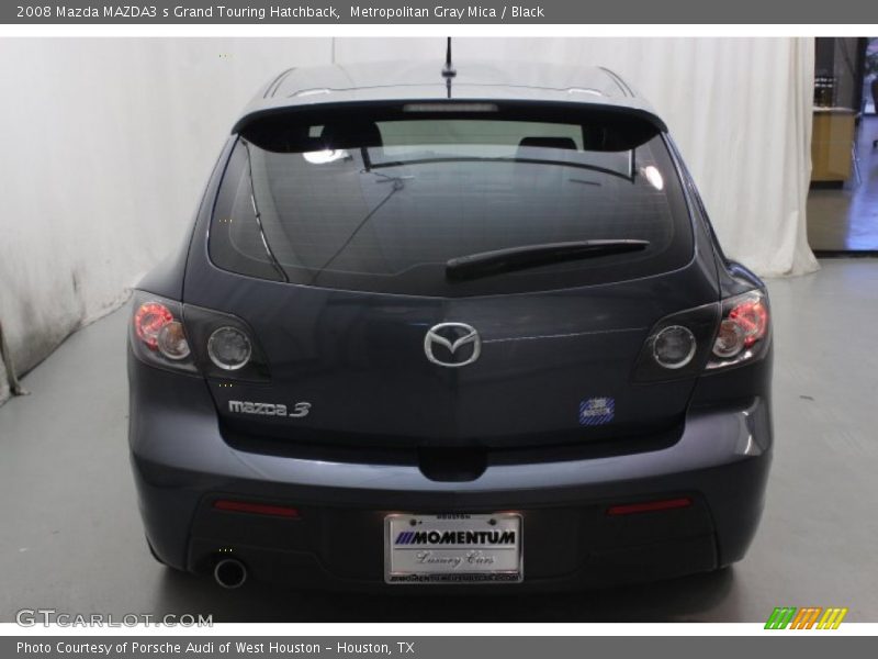 Metropolitan Gray Mica / Black 2008 Mazda MAZDA3 s Grand Touring Hatchback