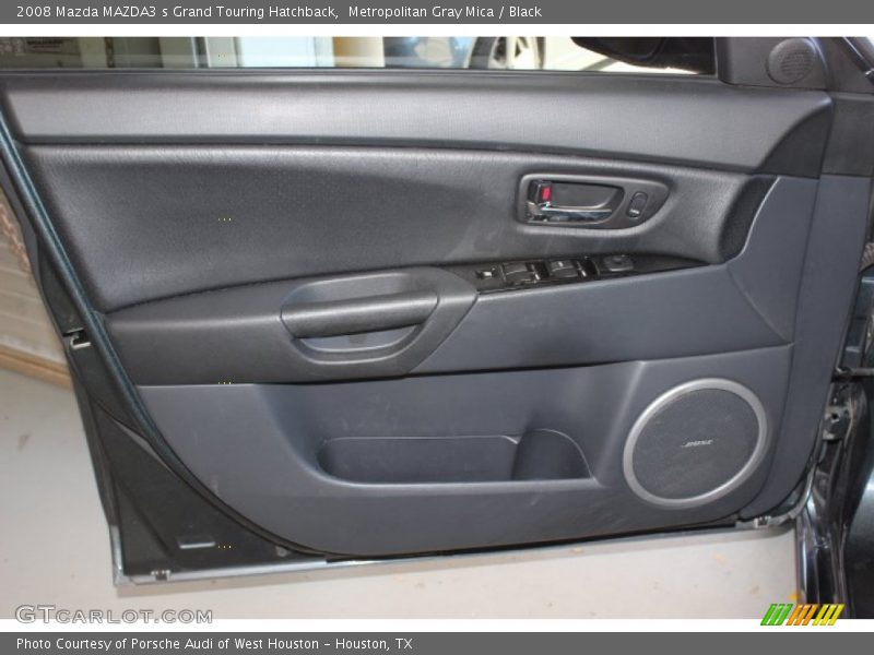 Metropolitan Gray Mica / Black 2008 Mazda MAZDA3 s Grand Touring Hatchback