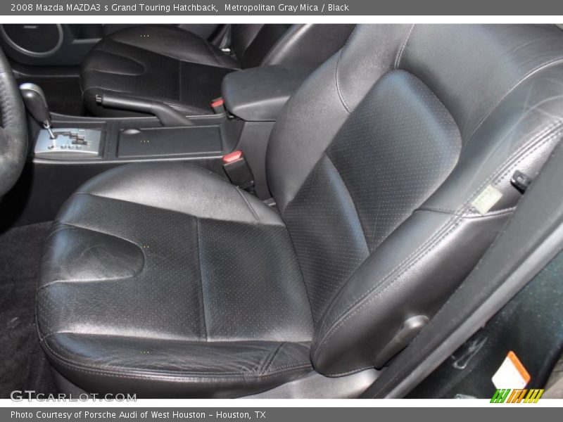Metropolitan Gray Mica / Black 2008 Mazda MAZDA3 s Grand Touring Hatchback