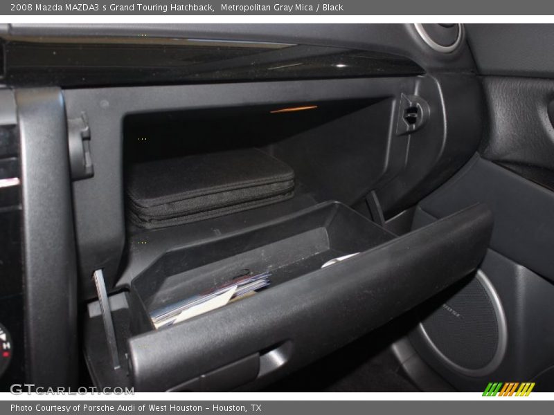 Metropolitan Gray Mica / Black 2008 Mazda MAZDA3 s Grand Touring Hatchback